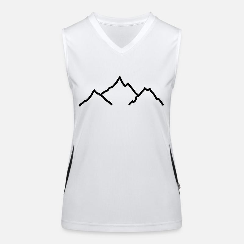 Berge Funktionelles Kontrast-Tank Top für Frauen