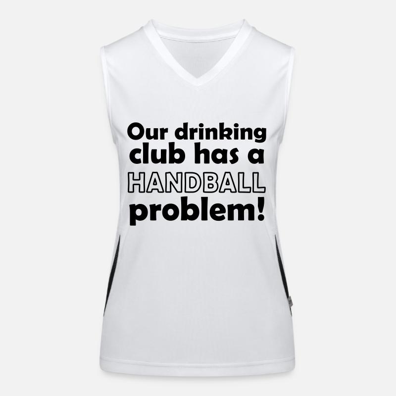 handball problem Funktionelles Kontrast-Tank Top für Frauen