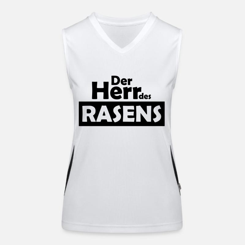 der herr des rasens Funktionelles Kontrast-Tank Top für Frauen
