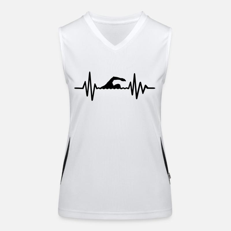 Schwimmen Funktionelles Kontrast-Tank Top für Frauen