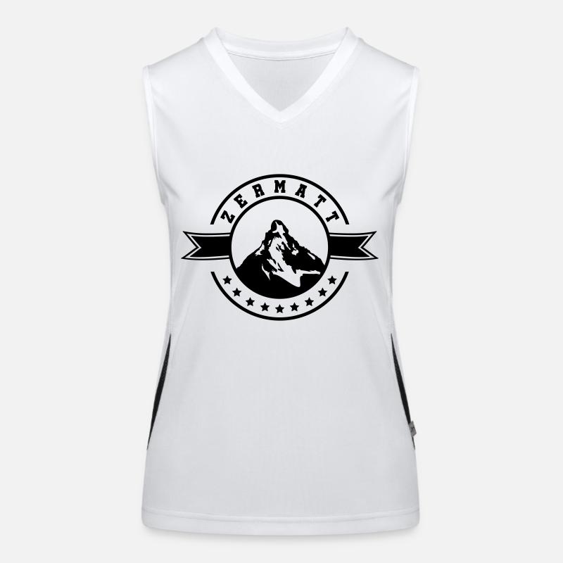 mountain zermatt Funktionelles Kontrast-Tank Top für Frauen