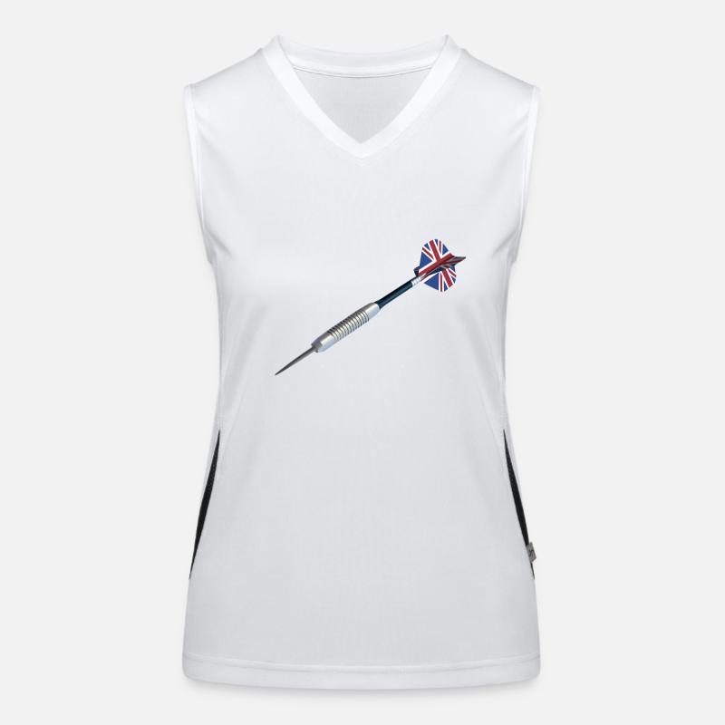 Flèche de fléchettes de Grande-Bretagne Débardeur respirant contrasté Femme