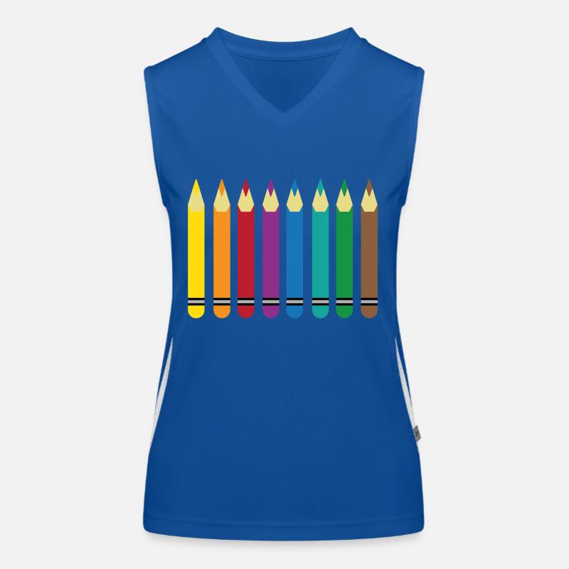 crayons de couleur Débardeur respirant contrasté Femme