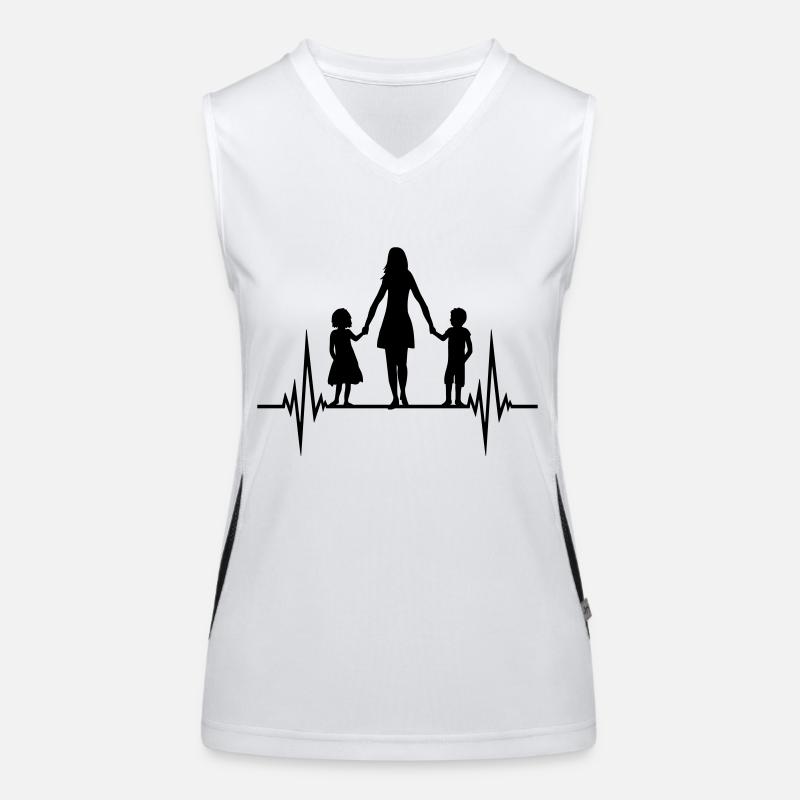 Frequenz Mama Kinder Funktionelles Kontrast-Tank Top für Frauen