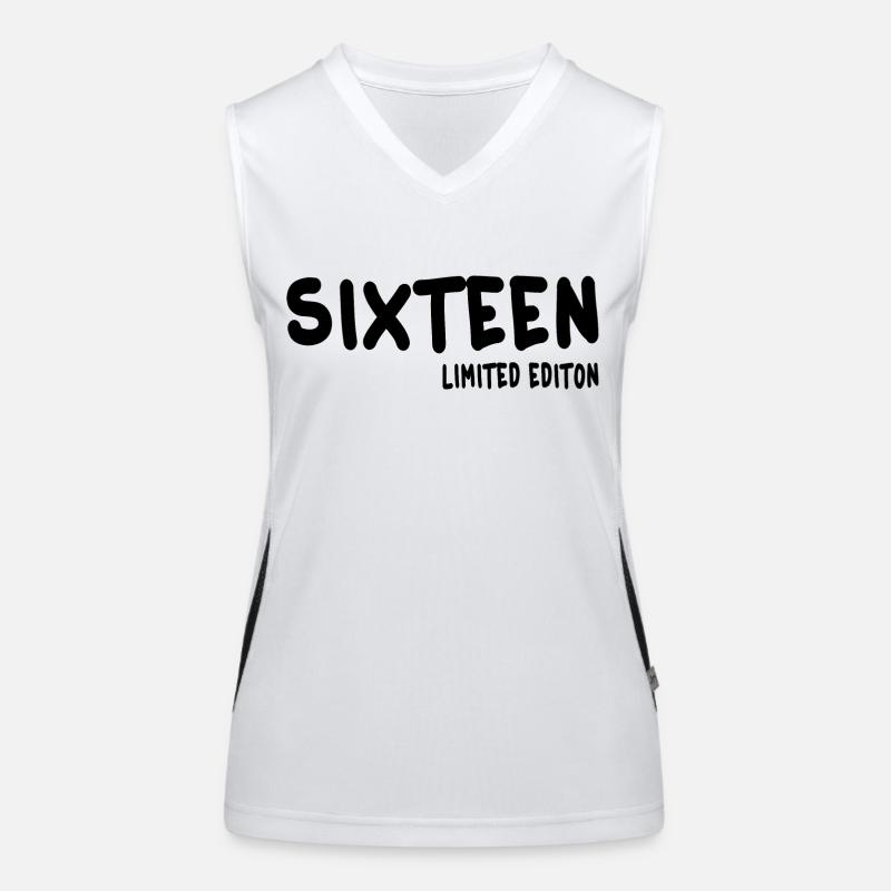 16e anniversaire Seize cadeau en édition limitée Débardeur respirant contrasté Femme