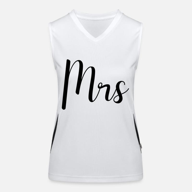 Mme Wedding Gift Typographie Débardeur respirant contrasté Femme