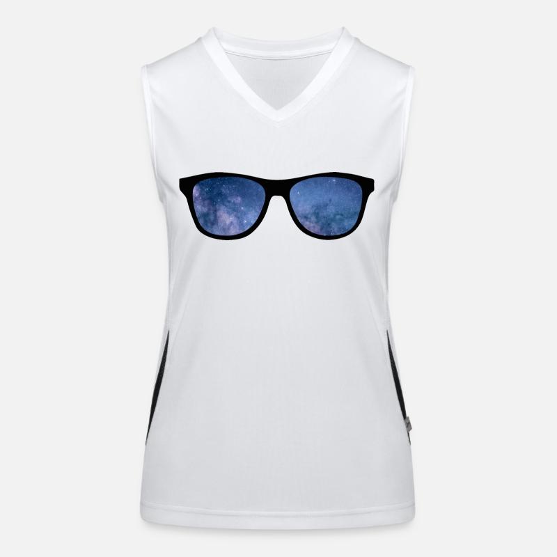 Lunettes de soleil Vacances Heure d’été Débardeur respirant contrasté Femme