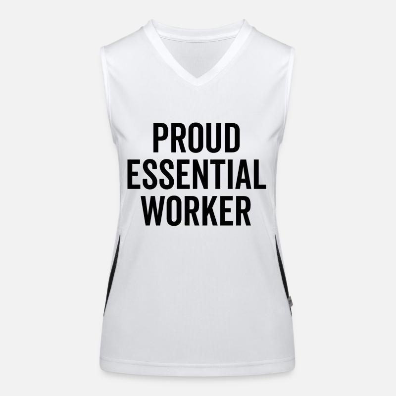 Stolzer Essential Worker Funktionelles Kontrast-Tank Top für Frauen