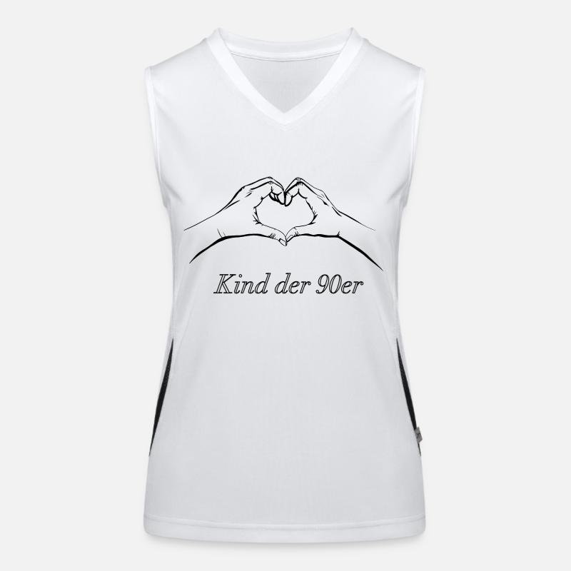 Kind der 90er Funktionelles Kontrast-Tank Top für Frauen
