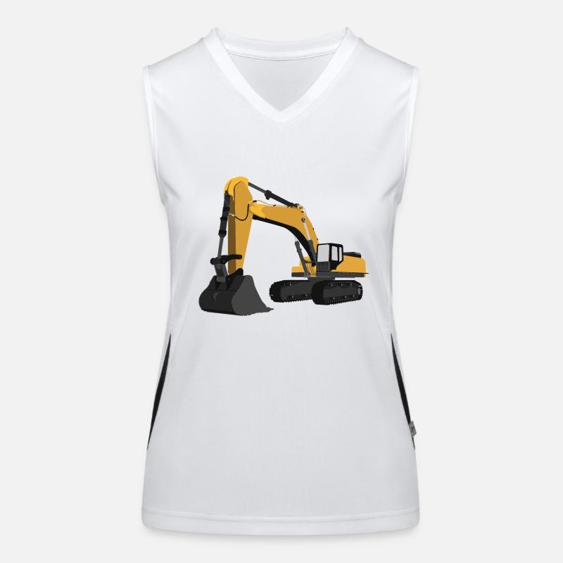 Bagger Funktionelles Kontrast-Tank Top für Frauen