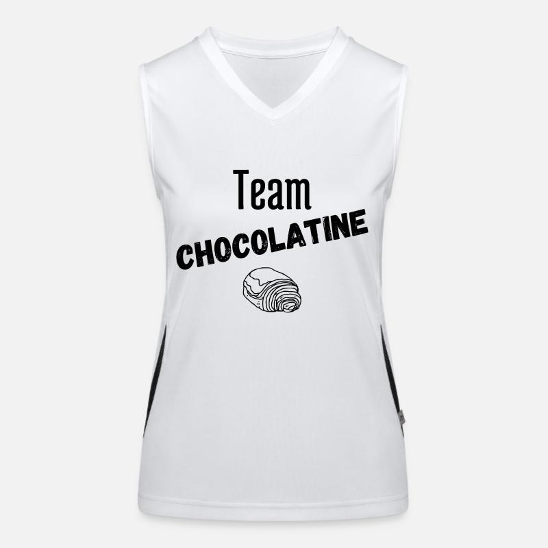 Team chocolatine Débardeur respirant contrasté Femme