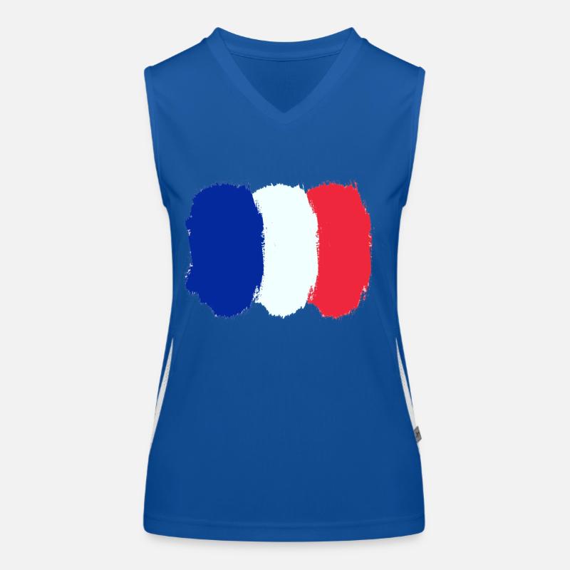 Frankreich Funktionelles Kontrast-Tank Top für Frauen