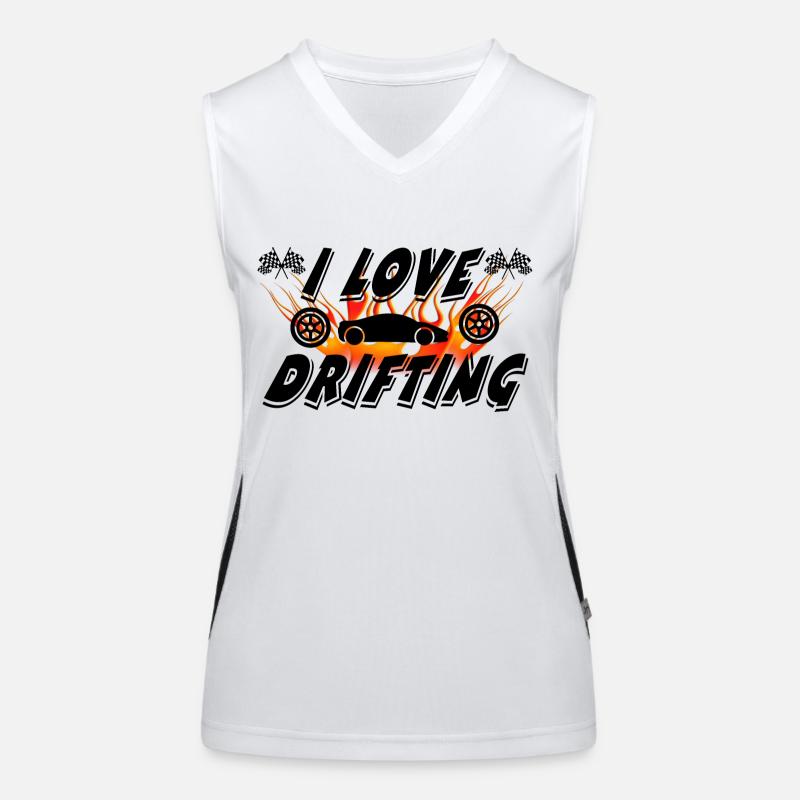 Auto Funktionelles Kontrast-Tank Top für Frauen