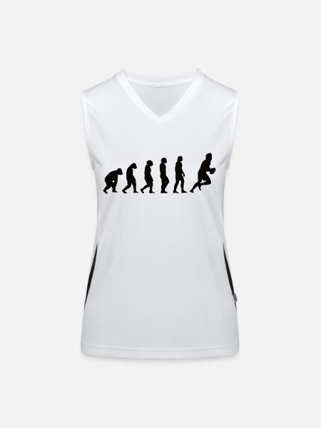 Rugby Team Rugby Coach Gift Rugby Player - Women's Functional Contrast Tank Top - white/black - Front