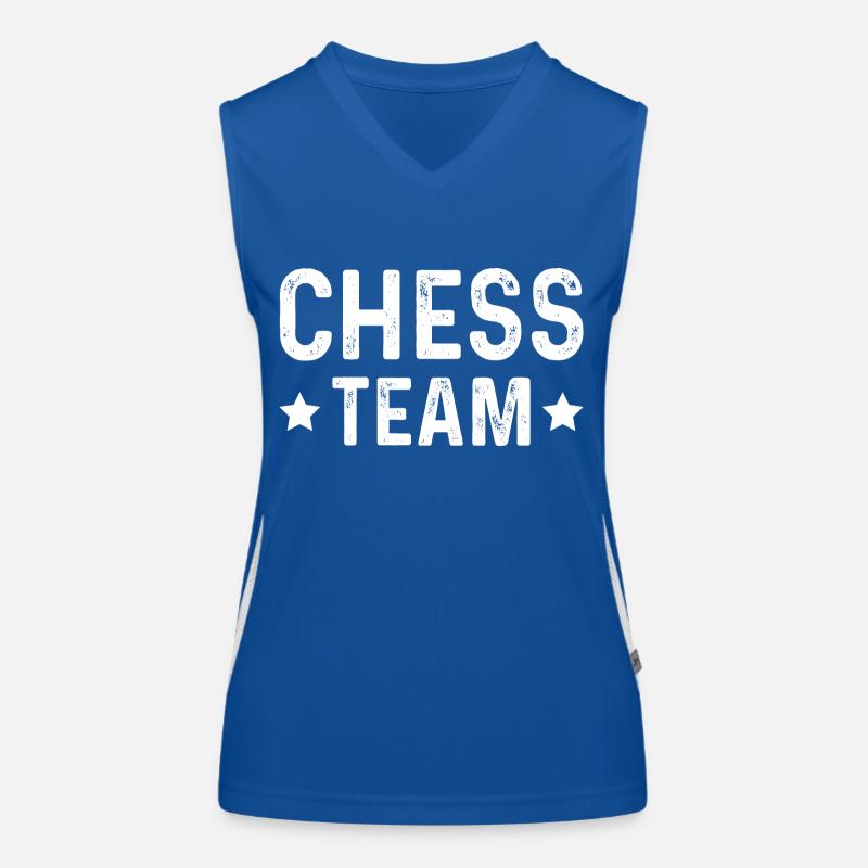 Chess Team Funktionelles Kontrast-Tank Top für Frauen