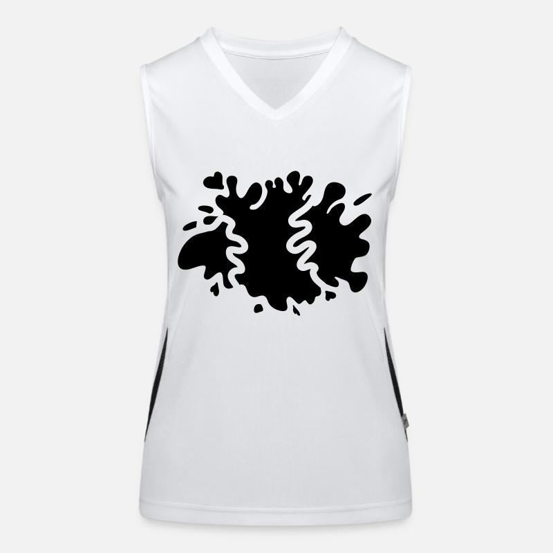 Farbklecks Funktionelles Kontrast-Tank Top für Frauen