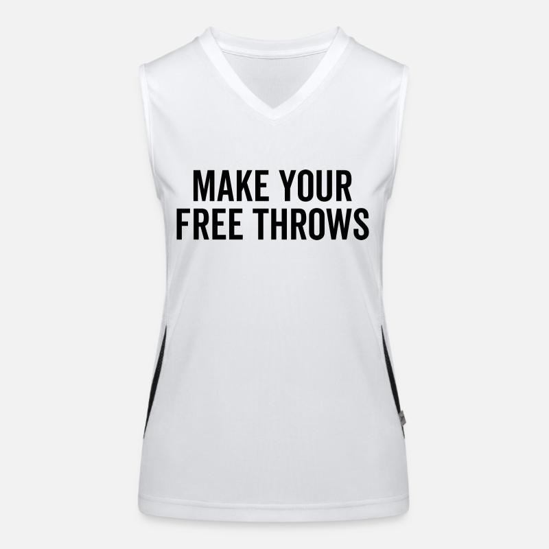 Make Your Free Throws Women's Functional Contrast Tank Top