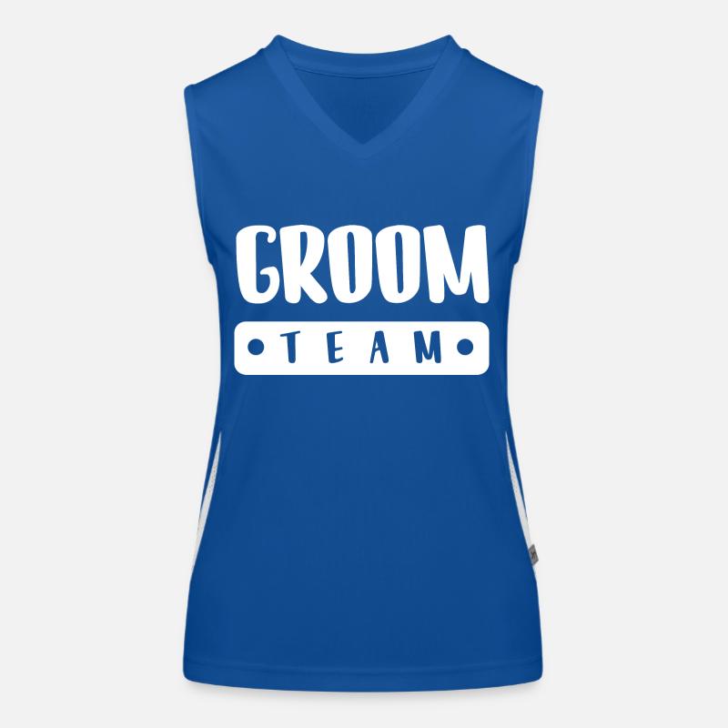 Groom Team Funktionelles Kontrast-Tank Top für Frauen