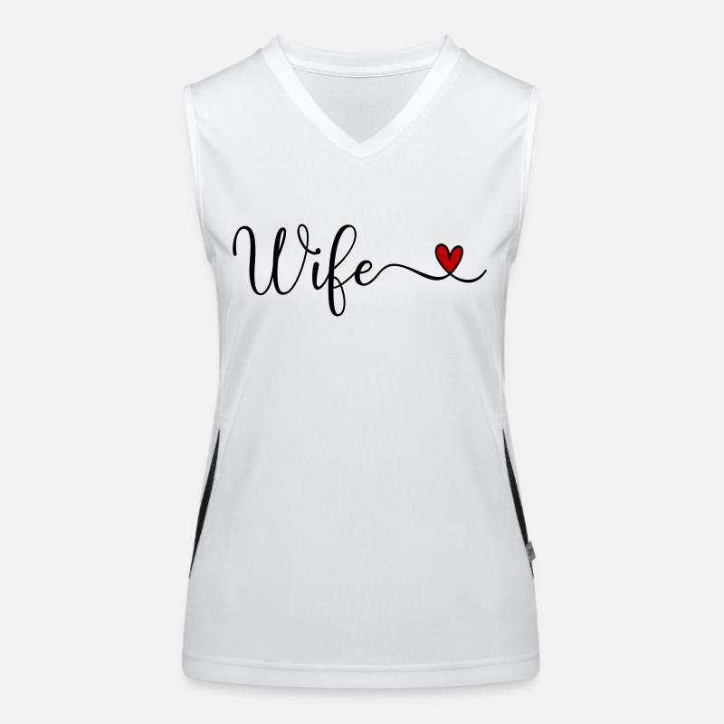 Ehefrau Funktionelles Kontrast-Tank Top für Frauen