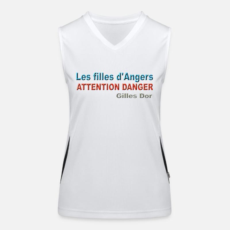 Les filles d Angers de Gilles Dor Débardeur respirant contrasté Femme