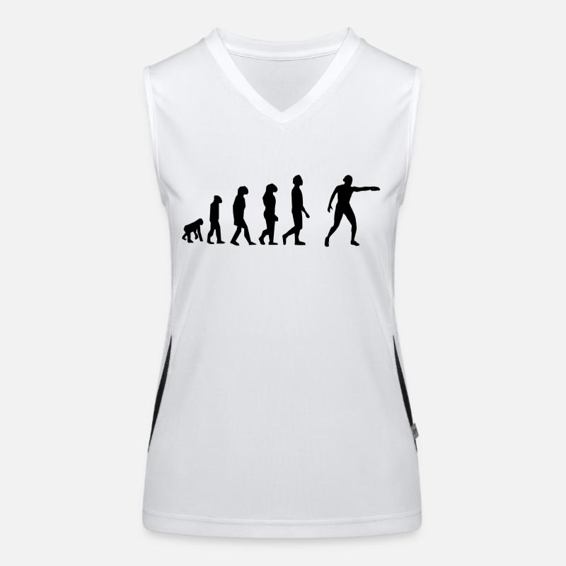 Diskuswurf-Evolution Funktionelles Kontrast-Tank Top für Frauen