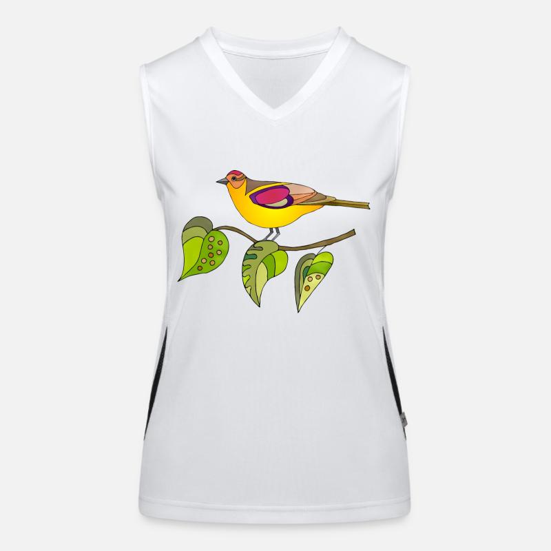 Vogel Funktionelles Kontrast-Tank Top für Frauen
