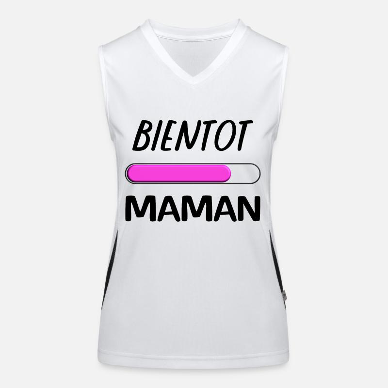 Bientot maman Débardeur respirant contrasté Femme