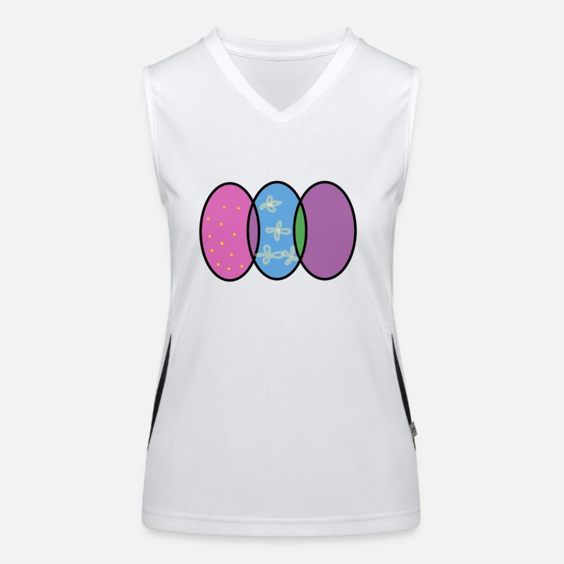 Easter Eggs Image16 Women's Functional Contrast Tank Top