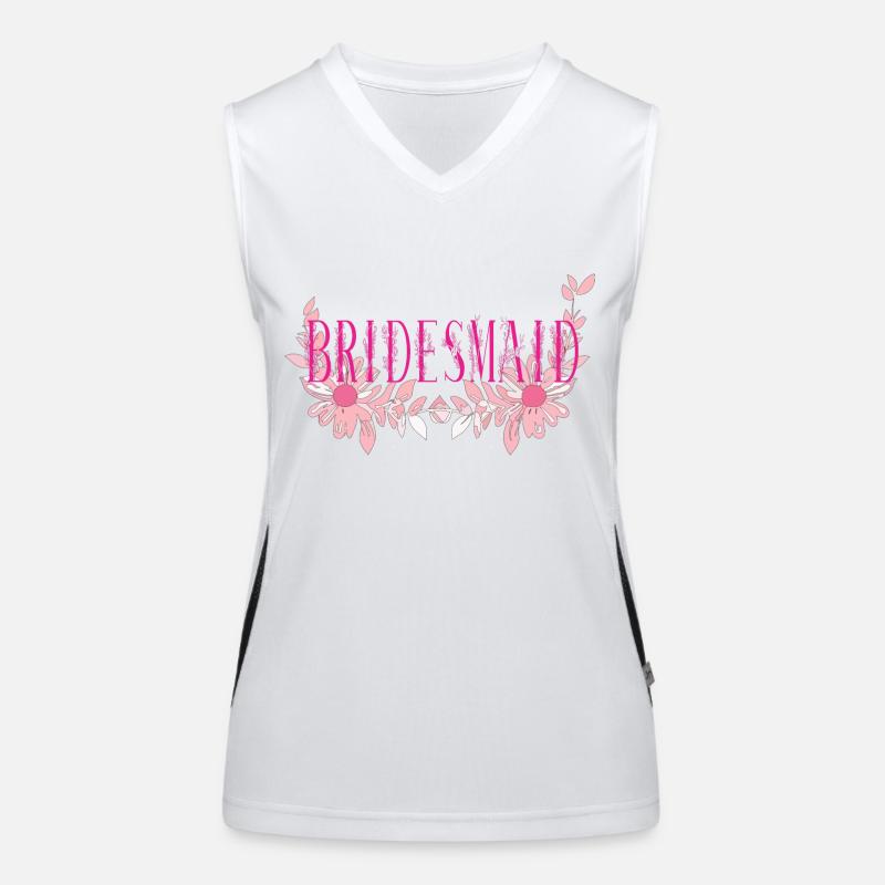 Brautjungfer Funktionelles Kontrast-Tank Top für Frauen