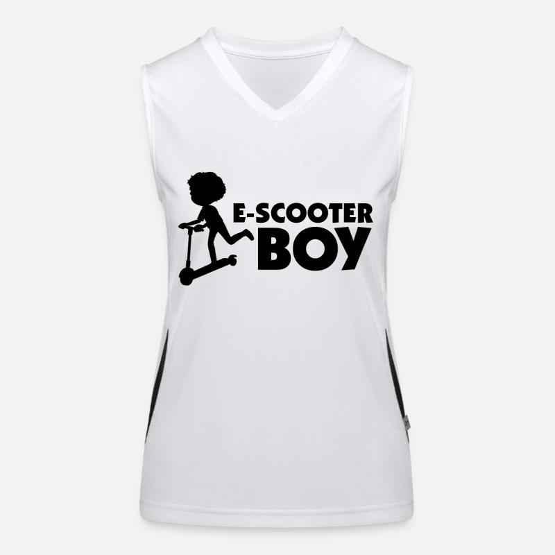 E-Scooter Roller Scooter Funktionelles Kontrast-Tank Top für Frauen