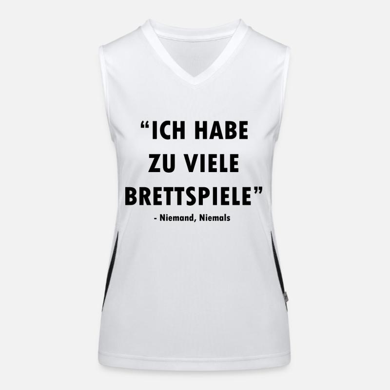 boardgame chess backgammon game night Funktionelles Kontrast-Tank Top für Frauen