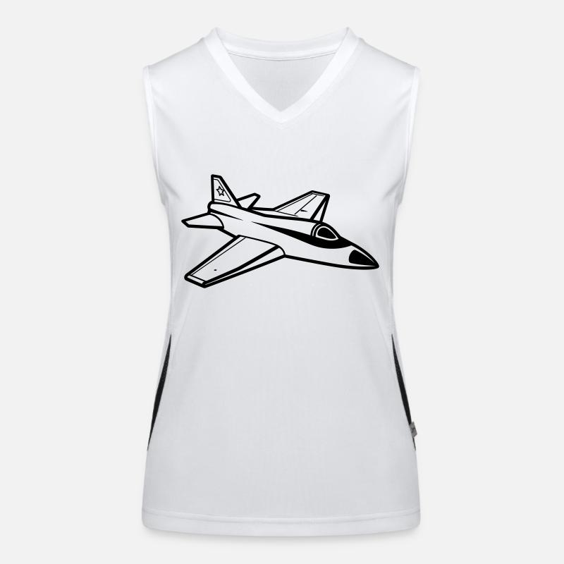 Fighter jet Women's Functional Contrast Tank Top