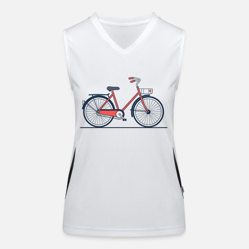 Vélo classique Débardeur respirant contrasté Femme