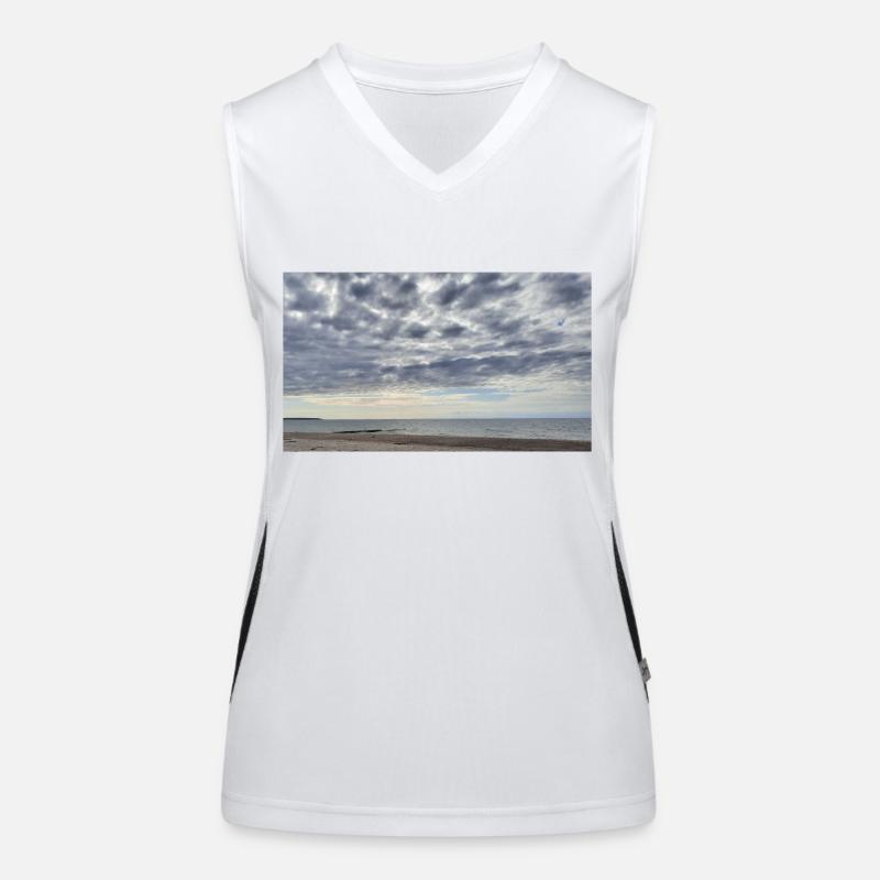 Wolken Funktionelles Kontrast-Tank Top für Frauen