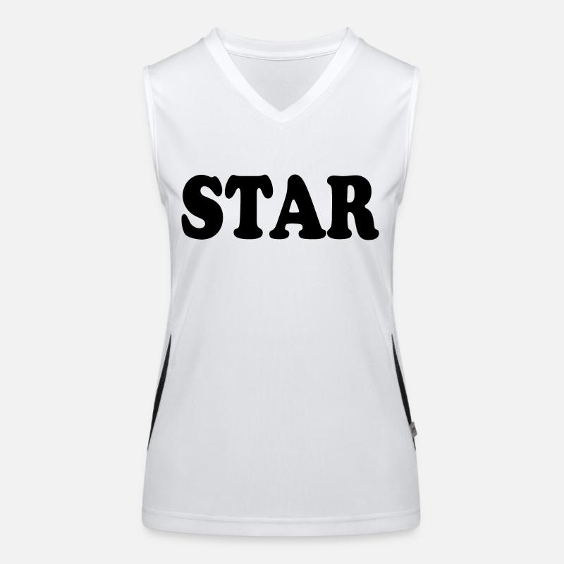 Star Funktionelles Kontrast-Tank Top für Frauen