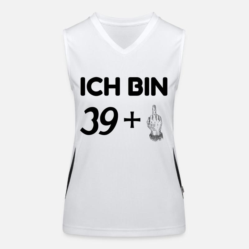40th Birthday, ice bin 39+ Women's Functional Contrast Tank Top