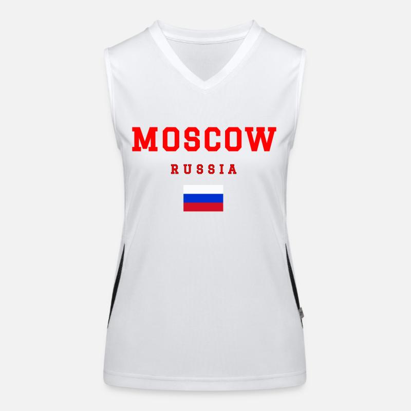 Moscow Russland Funktionelles Kontrast-Tank Top für Frauen