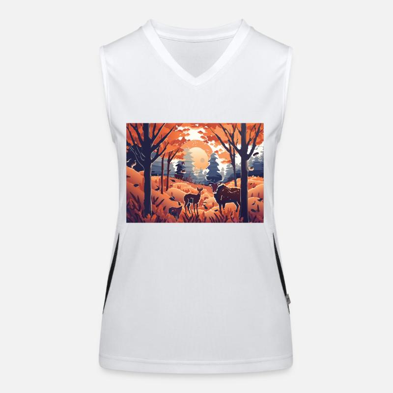 Champs sous le soleil (Collection d’automne) Débardeur respirant contrasté Femme