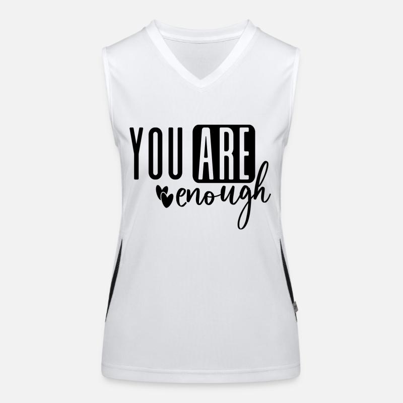 You Are Enough Women's Functional Contrast Tank Top