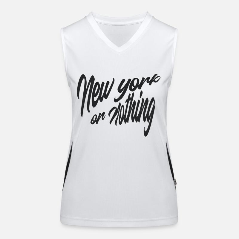 New York oder nichts Funktionelles Kontrast-Tank Top für Frauen