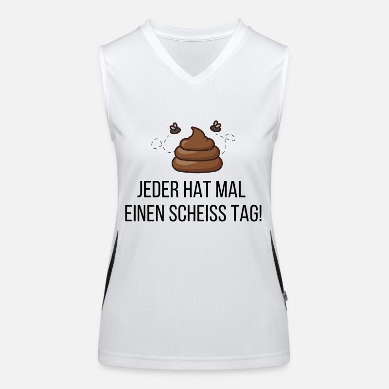 Scheiß Tag Funktionelles Kontrast-Tank Top für Frauen