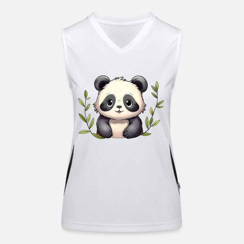 Kleiner Panda Funktionelles Kontrast-Tank Top für Frauen