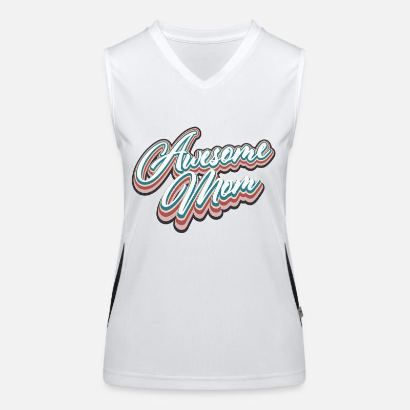 Awesome Mom Women's Functional Contrast Tank Top