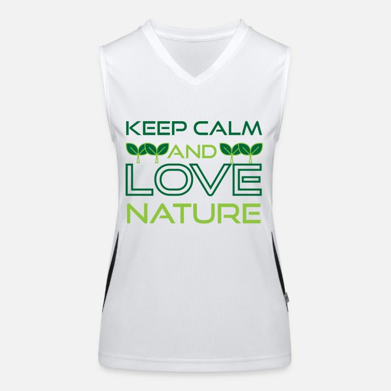 Keep Calm and Love Nature Women's Functional Contrast Tank Top
