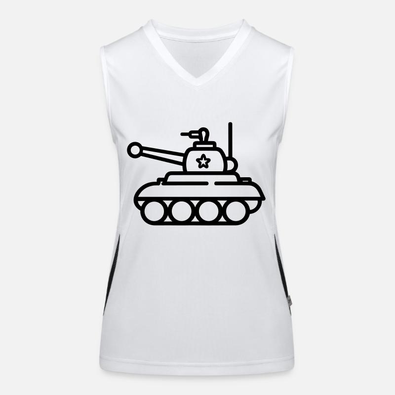 Panzer Funktionelles Kontrast-Tank Top für Frauen