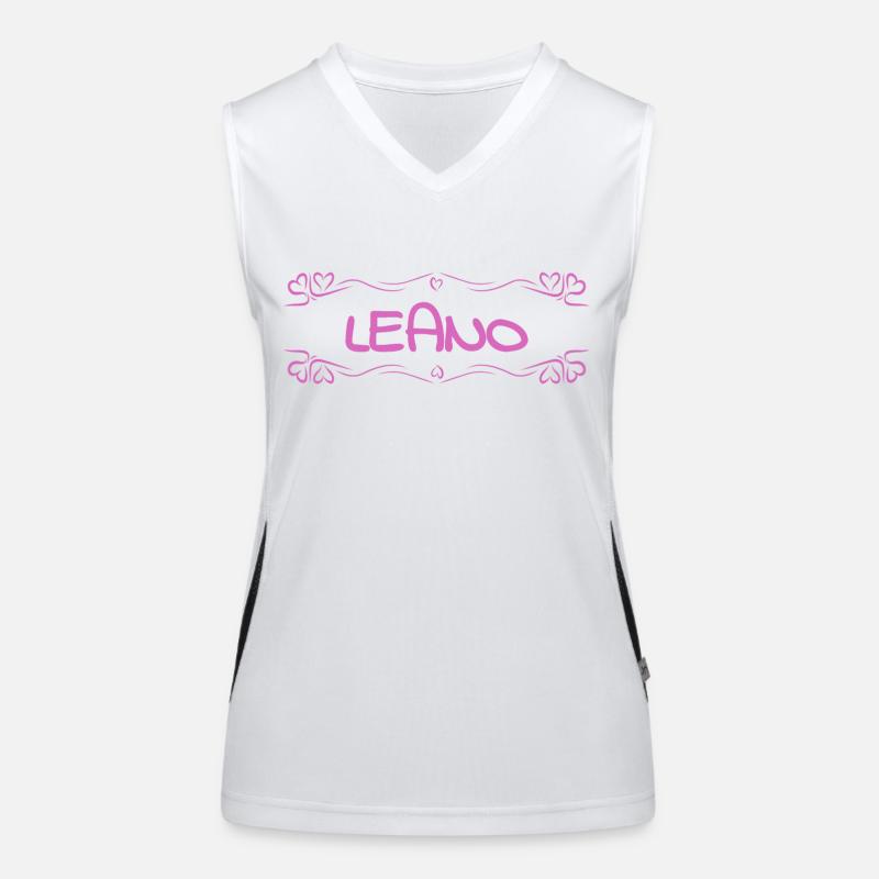 Name Leano Funktionelles Kontrast-Tank Top für Frauen