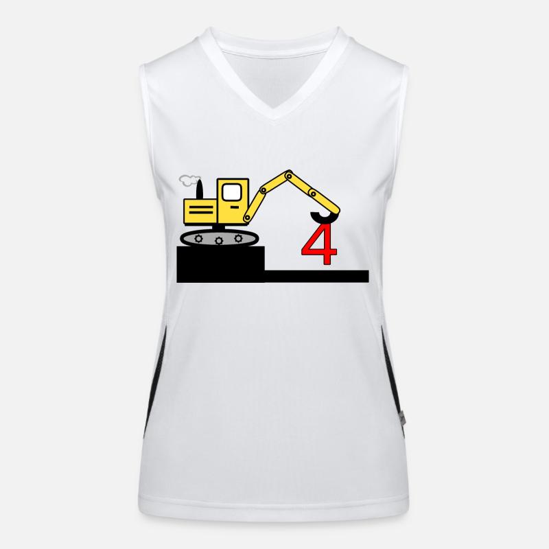 Bagger Funktionelles Kontrast-Tank Top für Frauen