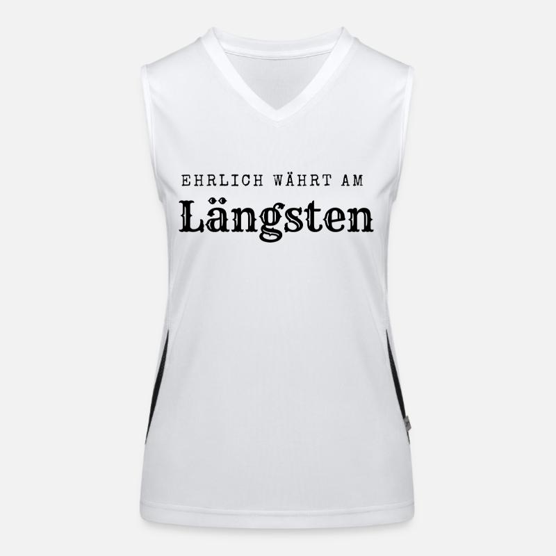 Ehrlich währt am längsten Funktionelles Kontrast-Tank Top für Frauen