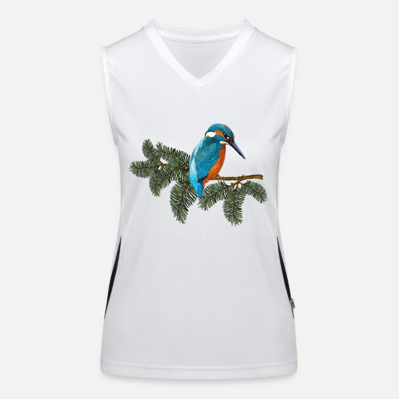 Bunter Vogel Funktionelles Kontrast-Tank Top für Frauen