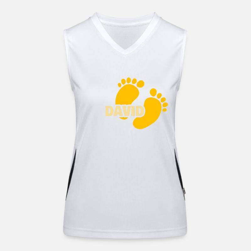 David as Birth Women's Functional Contrast Tank Top